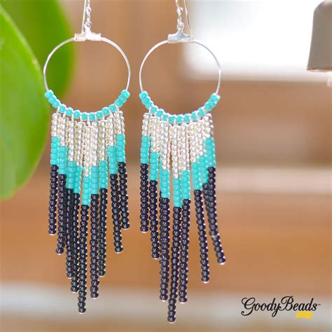 Heidi S Diy Beaded Fringe Earrings With Seed Beads