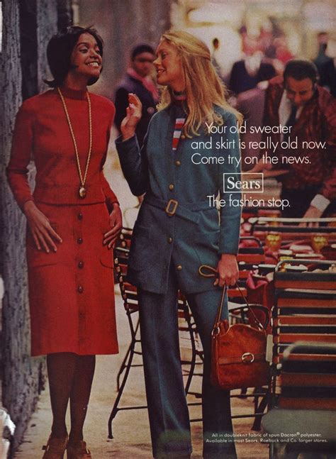 Glamour Sept 70 Sears Ad Fashion 60s 70s Fashion 70s Fashion