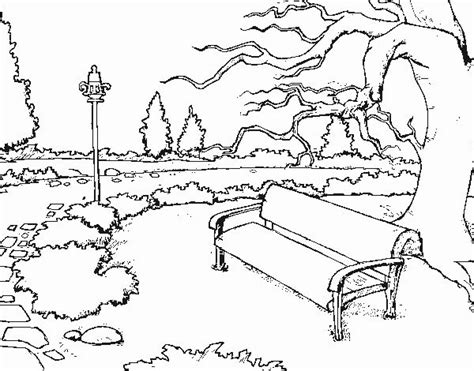 Dibujo de Paisaje de parque pintado por en Dibujos.net el ...