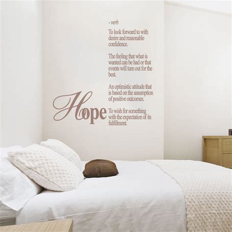 Hope Wall Quote Decal