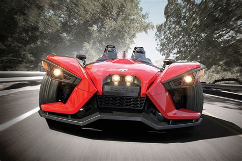 Equipped with a regenerative braking system, ample storage and complete led lighting, the raptor (black) appeals to the adventurer within you! Polaris New Three-wheel Slingshot Is Actually A Belt ...