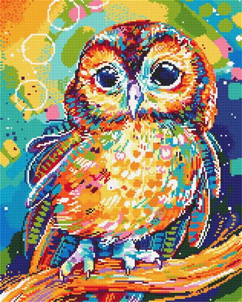 Tawny Owl Diamond Painting Kit Dreamer Designs