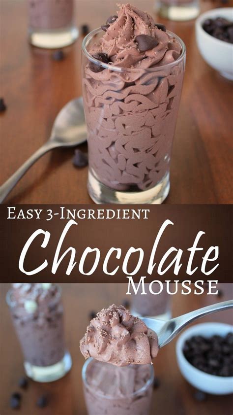 Need A Chocolate Quick Fix This Easy 3 Ingredient Mousse Is So Fast