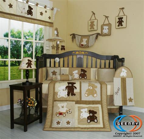 These items are breathable and do not cause any irritations or disturbances while resting. Amazon.com : Boutique Baby Teddy Bear 13PCS CRIB BEDDING ...