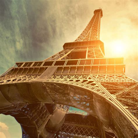 Sunlit Eiffel Tower Wall Art Photography