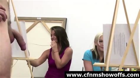 Cfnm Amateurs Drawing Big Naked Cock In Art Class