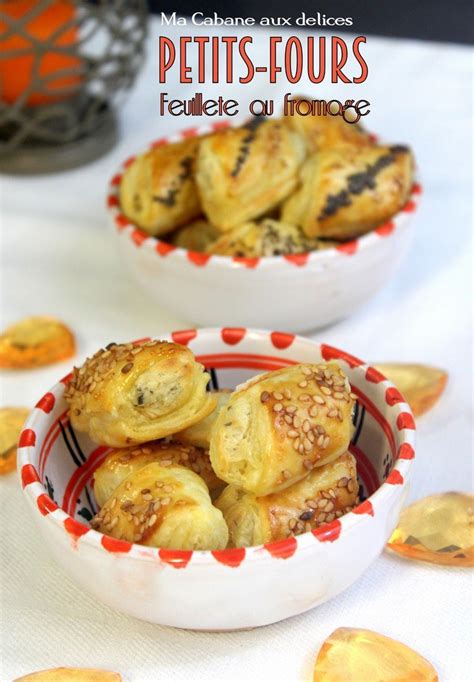 Petits fours salés feuilletés au fromage