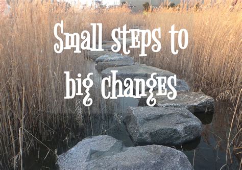 Small steps to big changes - The Inspiration Journal