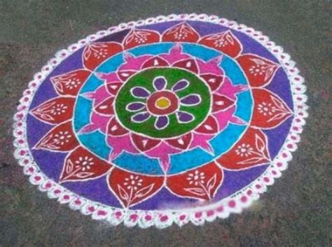 Top 20 + Latest Simple Kolam Designs With Dots Images