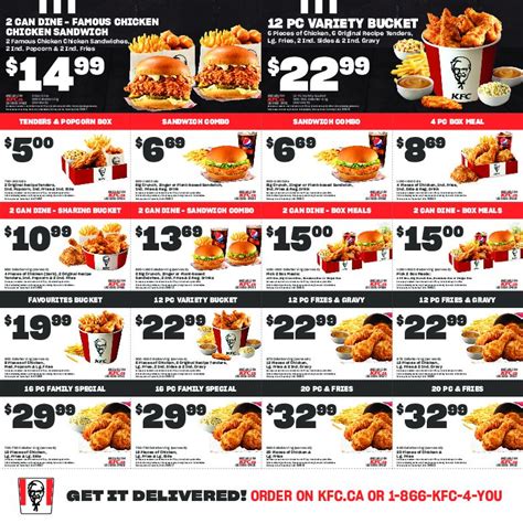 COUPONS- ONTARIO at KFC