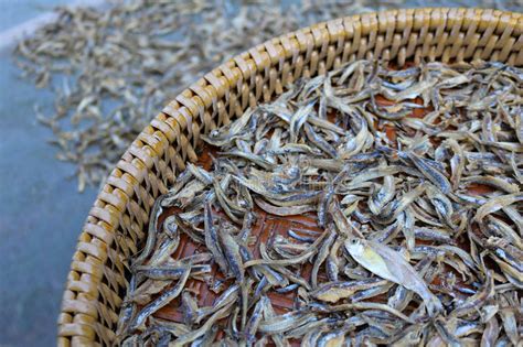 Dried Salted Fish Stock Image Image Of Baskets Healthy 77892197