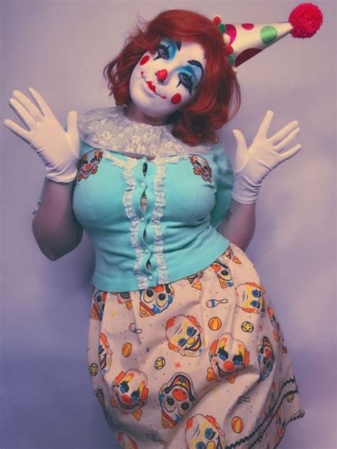 Cute Clown Makeup Clowncore Aesthetic Clown Clothes Pixie Female