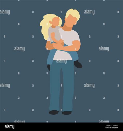 Father And Daughter Clip Art Illustration Stock Vector Image And Art Alamy