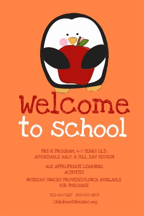 Cute Welcome To School Poster Design Template Welcome To Kindergarten