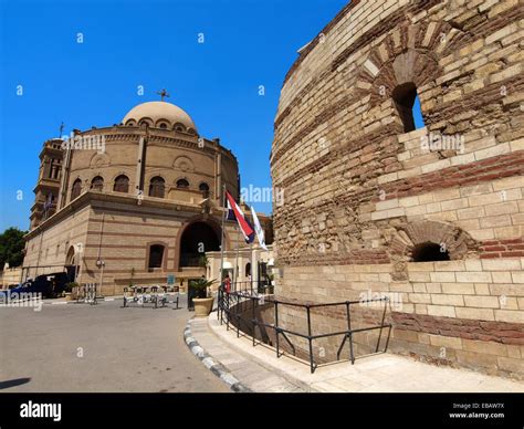 Babylon Fortress Coptic District Cairo Egypt Stock Photo Alamy