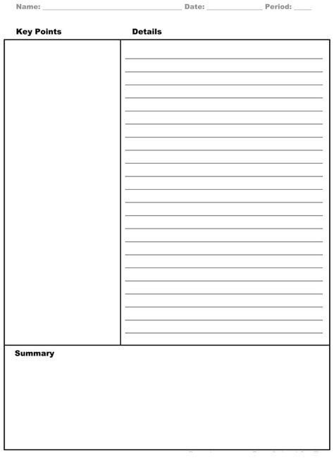 Here are some commonly used templates for download. 40 Free Cornell Note Templates (with Cornell Note Taking ...