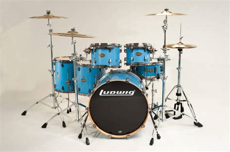 Ludwig Drums Epic Euro 6 Piece Drum Kit Celestial Blue Long And Mcquade