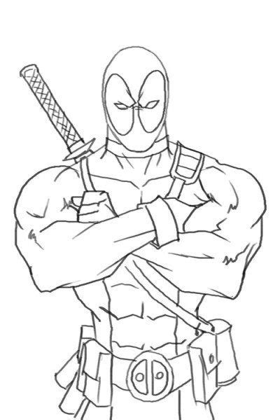 Coloring pages for kids and adults. Deadpool Printable Coloring Pages | Deadpool drawing ...