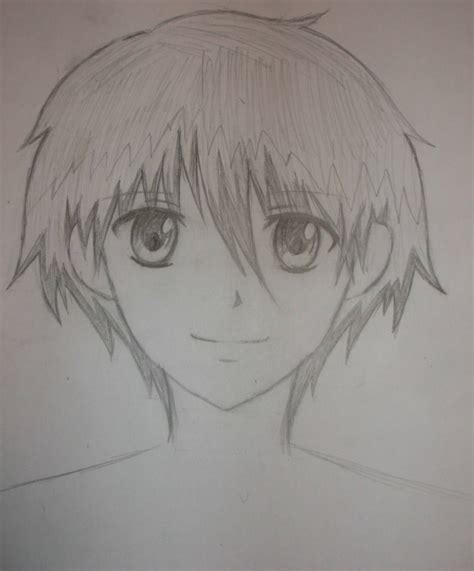 Shinji is an aspiring manga artist struggling to succeed in his career, and when he accidentally discovers an old drawing by his childhood friend masaru, a magical journey begins that helps him discover a new inspiration for his art.revenge. Anime boy sketch by JayzRubbishArtz on DeviantArt