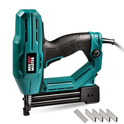 Electric Staplebrad Nail Gun Neu Master Ntc0040 Heavy Duty Tool For