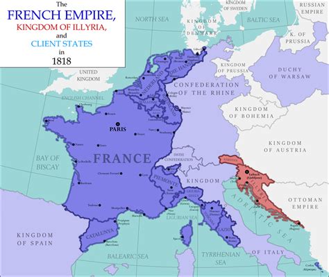 The French Empire 1818 Imaginarymaps