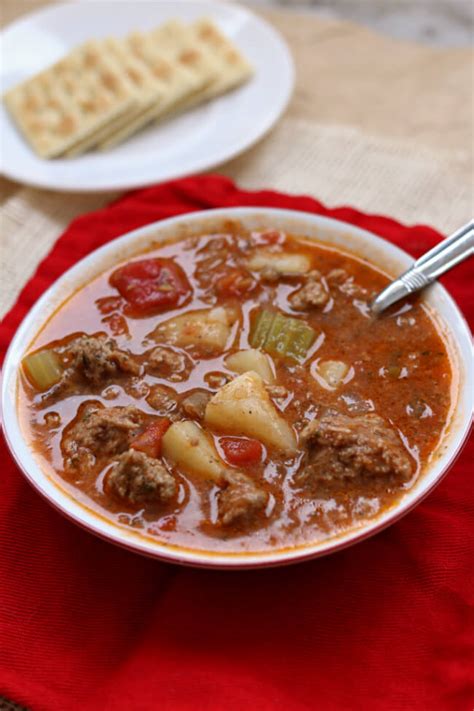 Take it or leave it is what i used today i made a big batch of this instant pot (ground turkey) minestrone soup and i almost lost my mind. Instant Pot Vegetable Beef Soup - 365 Days of Slow Cooking and Pressure Cooking