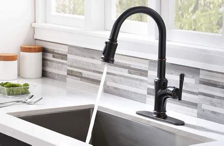 I did read the reviews for this faucet before purchase and the biggest complaint seemed to be relating to the water spotting. 7 Best Black Kitchen Faucets Reviews of 2020
