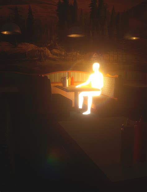Glowing Man Sitting Hd Rhdmemes
