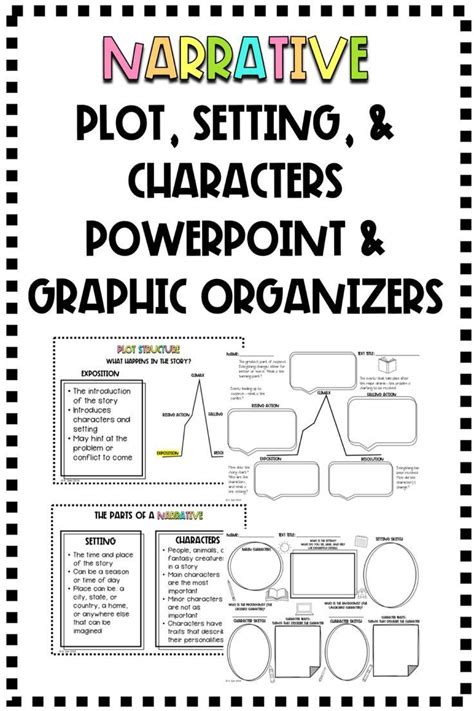 Plot Setting And Characters Powerpoint And Graphic Organizers