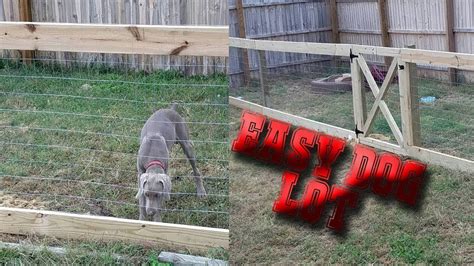 How to Make a Wooden Dog Lot 