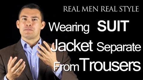 Can Men Wear Suit Jackets Separate From Suit Trousers Male Style