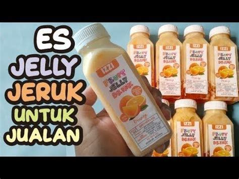 Cara membuat honey lychee jelly tea: Resep Es Jelly Jeruk Minuman Kekinian | Ide Jualan Laris ...