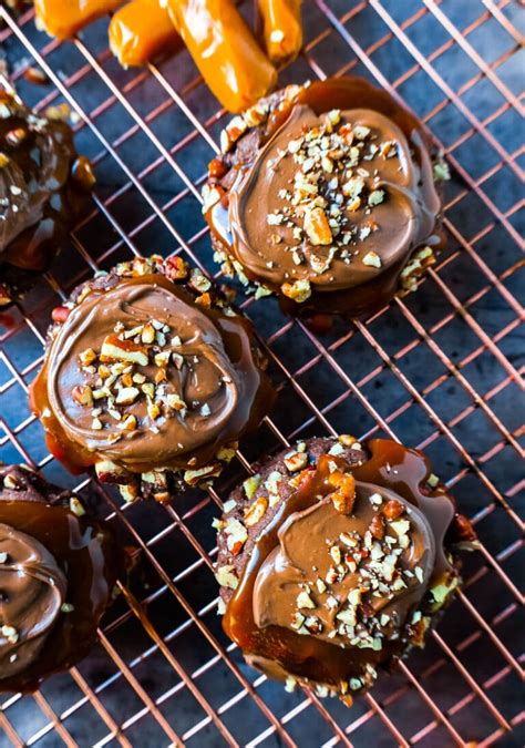 Chocolate Caramel Pecan Turtle Cookies Modern Honey