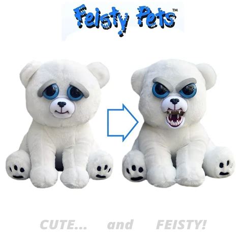 Feisty Pets Karl The Snarl White Polar Bear Online Toys Australia