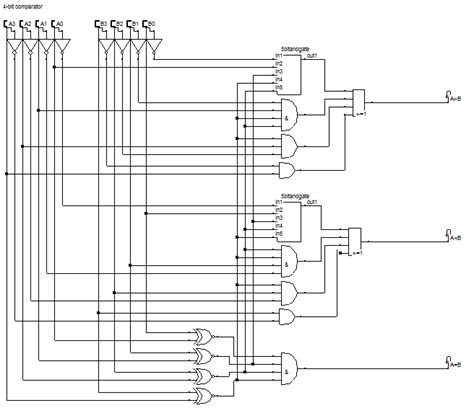 4 Bit Comparator Logic Electronics Circuit Bits