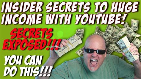 Youtube Income Secrets Exposed! Zero Cost Fast Cash Method! - YouTube