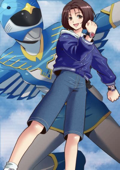 Izumi Rion Blue Swallow Hayasaka Ako Choujin Sentai Jetman Super Sentai 1girl