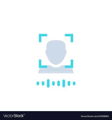 Face Recognition Icon Royalty Free Vector Image