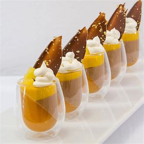 But i modified it the second time and it came out this was a quick easy pudding dessert. Pasión fruit gelee, Manjari chocolate Mousse , Mango ...