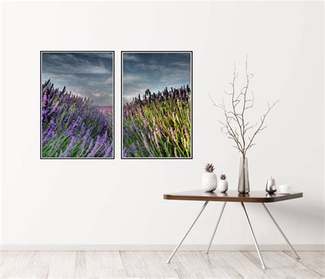 Lavender Fields Wall Art Floral Print Purple Print Nature Etsy New