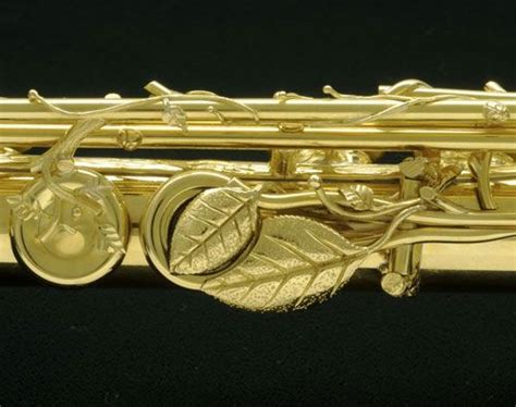 Solid 18k Gold Lunn Flute The Dryads Touch Magnificent Flute