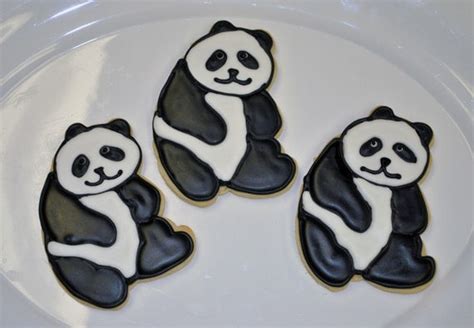Panda Bear Cookies By Baked On Etsy