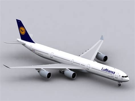 3d Obj Airbus A340 600 Lufthansa A340