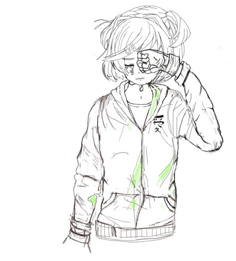 Sad Natsuki Unfinished Sketch Rddlc