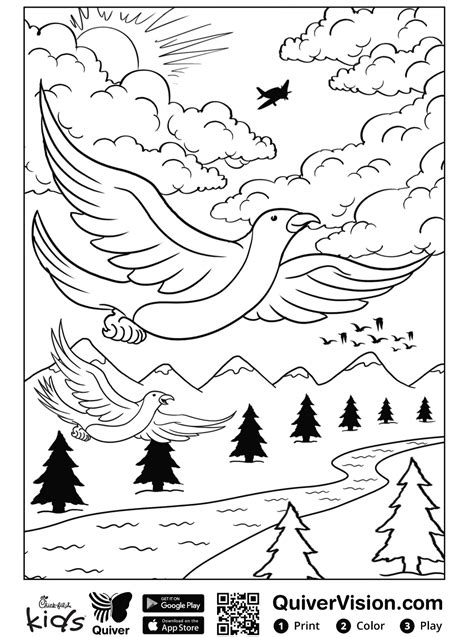 kids  funcom coloring page quiver seagulls