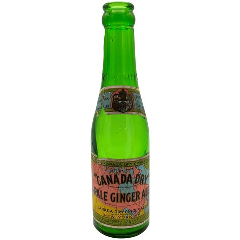Canada Dry Soda Bottle With Label Ruby Lane