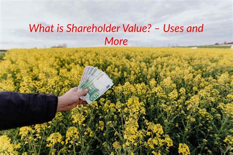 What Is Shareholder Value Uses And More