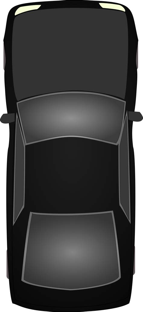Clipart Black Car Topview