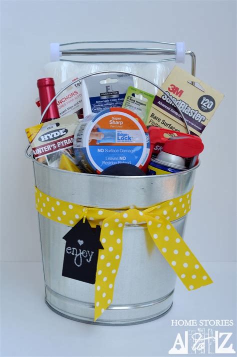 See more ideas about gifts, house warming gifts, real food recipes. Housewarming Bucket Gift Idea