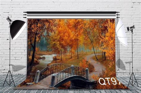 Greendecor Polyster 7x5ft Yellow Leaves Filled With Trees Autumn